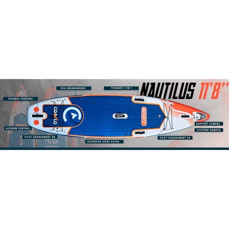 Coasto NAUTILUS 11′8” Touring Sup deska